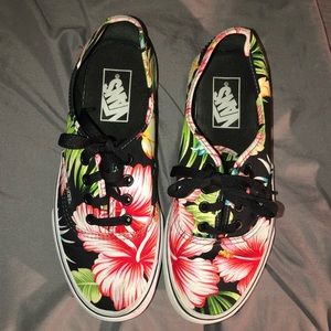Vans authentic Hawaiian floral print